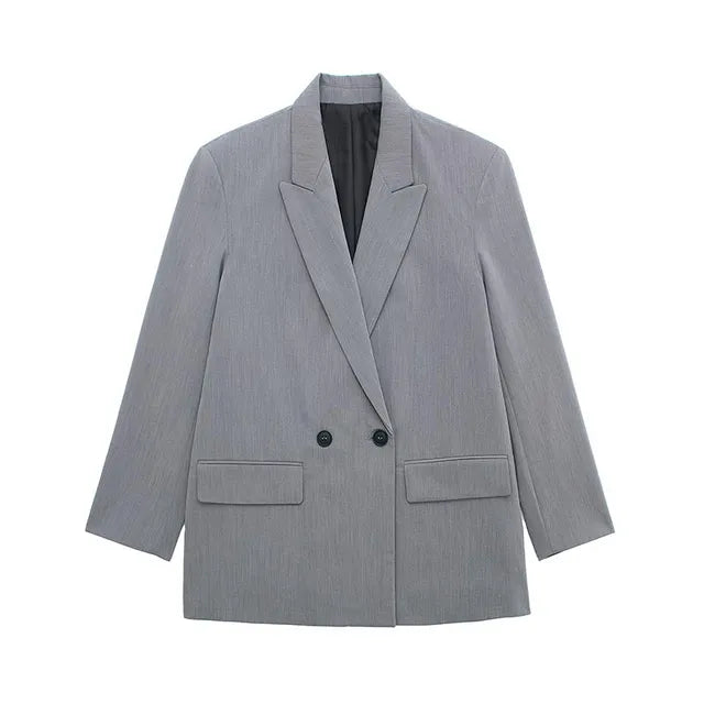 Oversized Blazer Women Structured Classic Lapels | Bexcellent