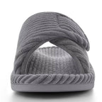 Arch Support Slippers Women Corduroy Velvet Lined Non Slip Winter