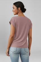 Women's Blouse | V-Neckline, Short Sleeve, Relaxed Fit | Kira