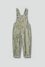 Luna | Women's Wide Leg Jumpsuit | Green, Square Neckline, Adjustable Straps