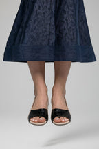 Delphine | Women's Block Heel Sandals | Leather, Buckle, Open Toe
