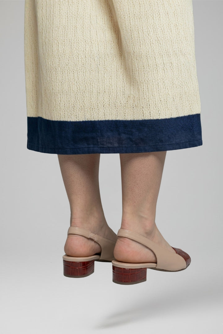 Delphine | Women's Block Heel Sandals | Leather, Buckle, Open Toe