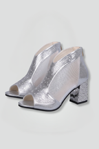 Elsa | Women's Block Heel Sandals | Leather, Open Toe, Evening Wear