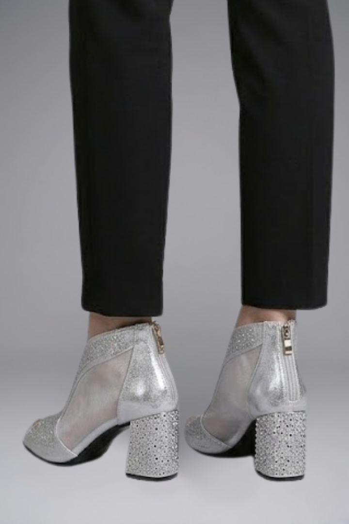 Elsa | Women's Block Heel Sandals | Leather, Open Toe, Evening Wear