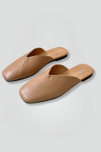 Women Sandals Square Toe Slip On Flat