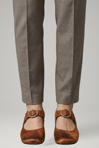 Honor | Women Leather Low Heel Shoes Buckle