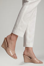 Women Leather Wedge Shoes Cushioned Footbed