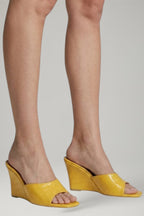 Women Leather Wedge Shoes Cushioned Footbed