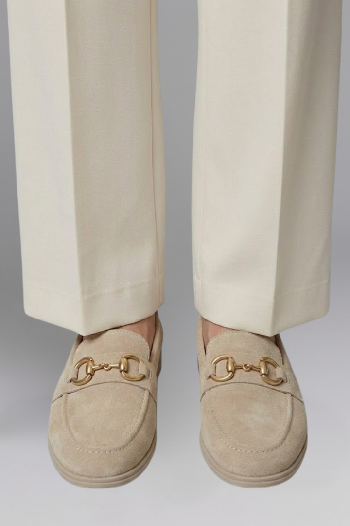 Women Suede Loafers Slip On Flat