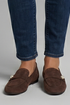 Women Square Toe Loafers Slip-On