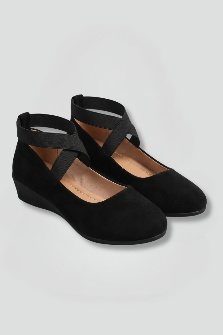 Kestrel | Women's Orthopaedic Flat Shoes | Slip-On, Elastic Strap | Everyday