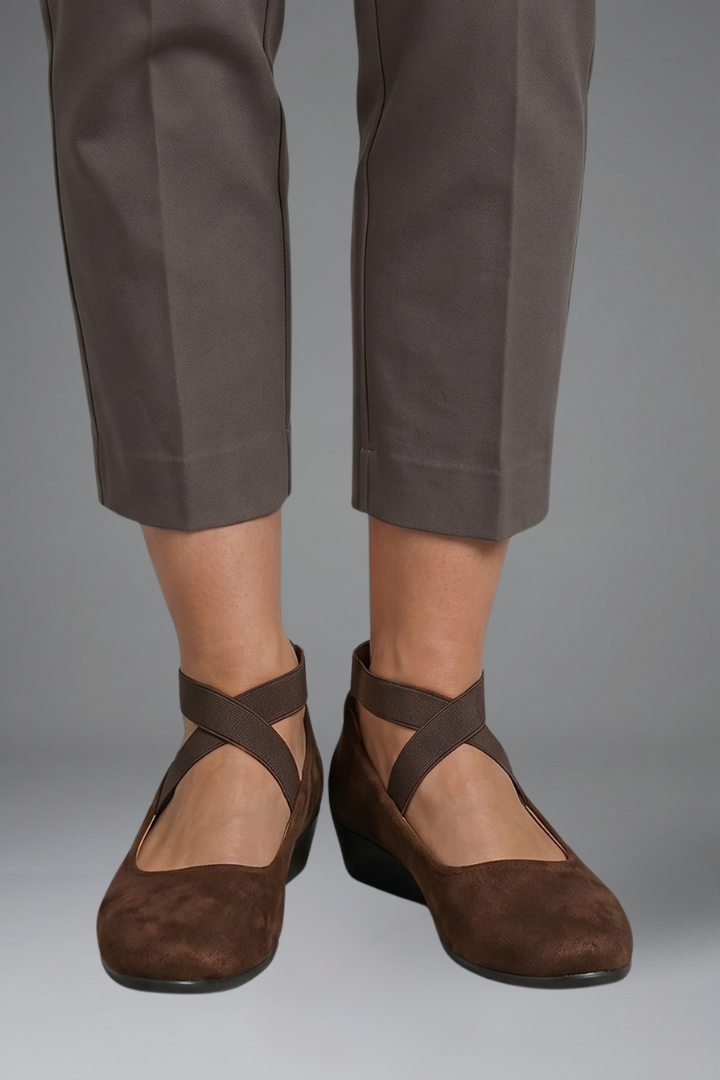 Kestrel | Women's Orthopaedic Flat Shoes | Slip-On, Elastic Strap | Everyday