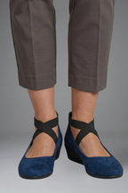 Kestrel | Women's Orthopaedic Flat Shoes | Slip-On, Elastic Strap | Everyday