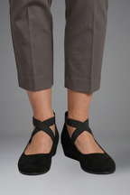 Kestrel | Women's Orthopaedic Flat Shoes | Slip-On, Elastic Strap | Everyday
