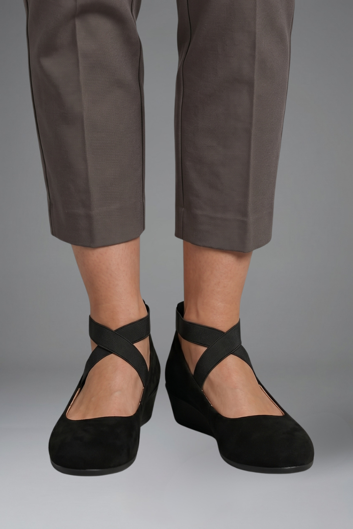 Kestrel | Women's Orthopaedic Flat Shoes | Slip-On, Elastic Strap | Everyday