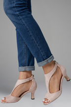 Anneke | Women's Heels | Peep Toe, Slip-On, Orthopaedic Support | Mid Heel