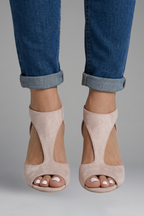 Anneke | Women's Heels | Peep Toe, Slip-On, Orthopaedic Support | Mid Heel