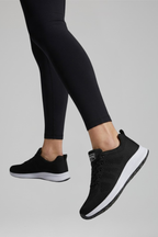 Women Orthopaedic Walking Shoes Knit Mesh Lace-Up