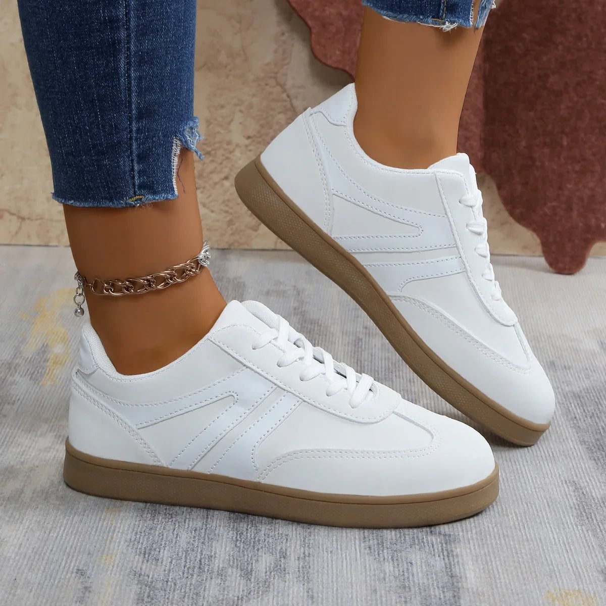 Womens Orthopedic Shoes Wide Fit Casual Sneakers Arch Support