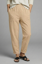 Maren | Women's Trousers | Elastic Waist, Side Pockets | Ankle Length