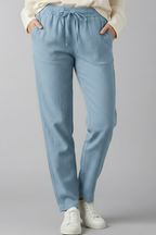 Maren | Women's Trousers | Elastic Waist, Side Pockets | Ankle Length