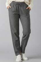 Maren | Women's Trousers | Elastic Waist, Side Pockets | Ankle Length