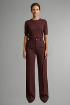 Kestrel | Women's High Waist Trousers | Straight Leg, Pull-On | Stretch