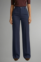 Kestrel | Women's High Waist Trousers | Straight Leg, Pull-On | Stretch