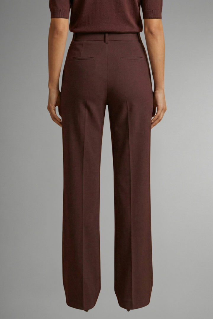 Kestrel | Women's High Waist Trousers | Straight Leg, Pull-On | Stretch