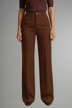 Kestrel | Women's High Waist Trousers | Straight Leg, Pull-On | Stretch