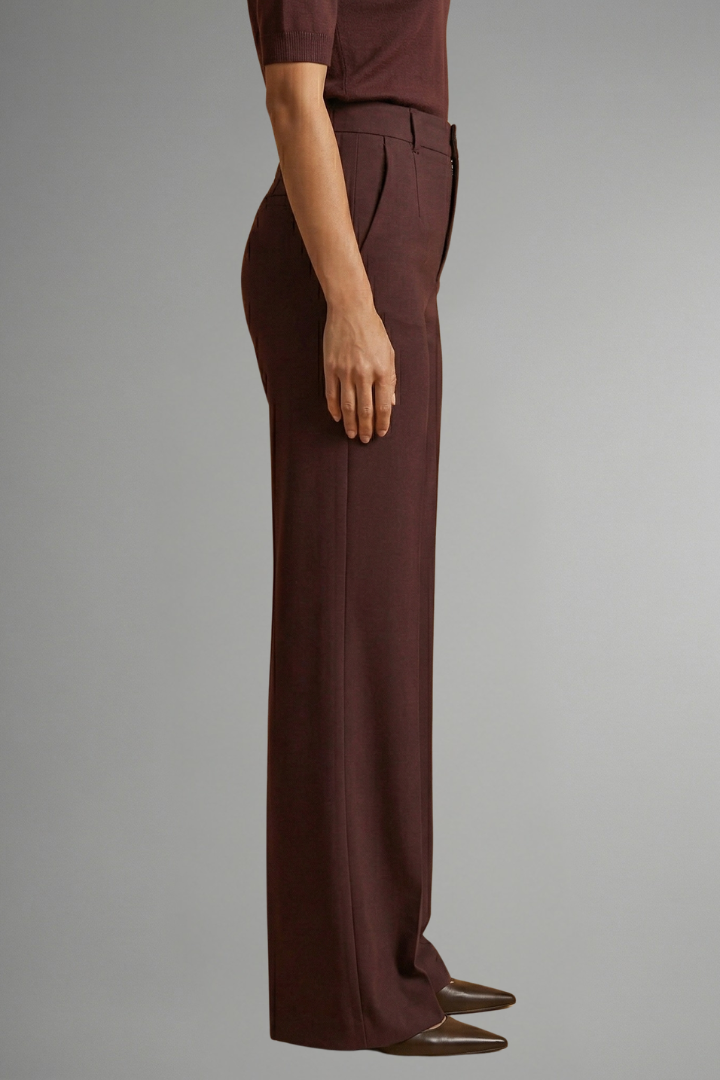 Kestrel | Women's High Waist Trousers | Straight Leg, Pull-On | Stretch