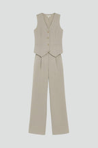 Cosima | Women's Two Piece Set | V-Neck Waistcoat & Trousers | Everyday