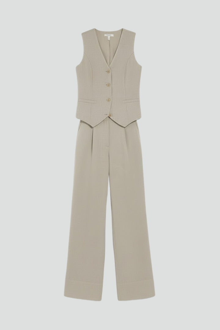 Cosima | Women's Two Piece Set | V-Neck Waistcoat & Trousers | Everyday