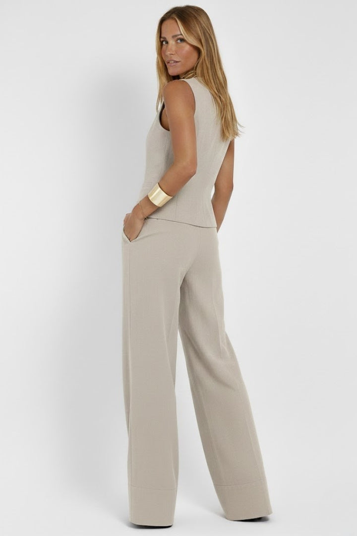 Cosima | Women's Two Piece Set | V-Neck Waistcoat & Trousers | Everyday
