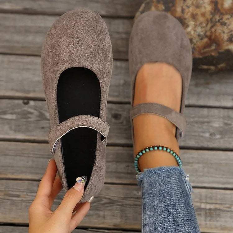 Orthopedic Flats Women Wide Fit Mary Jane Non Slip Comfort Shoes