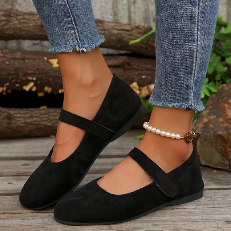 Orthopedic Flats Women Wide Fit Mary Jane Non Slip Comfort Shoes