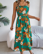 Women Floral Dress Lightweight Flowy Summer Midi | Briar