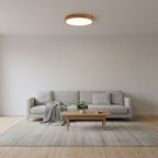 Valentina | Flush Mount Ceiling Light | Nordic Wood, Round LED, 18W