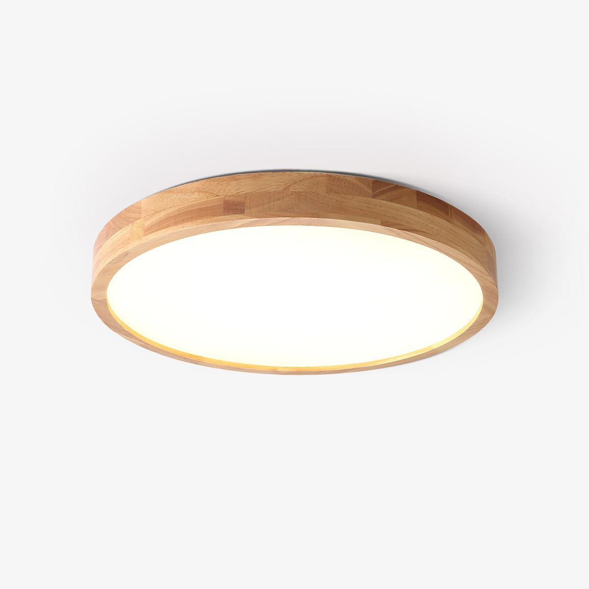 Valentina | Flush Mount Ceiling Light | Nordic Wood, Round LED, 18W