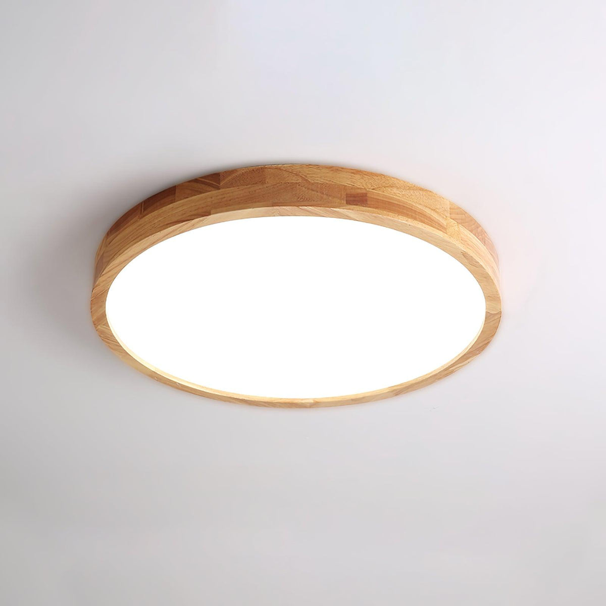 Valentina | Flush Mount Ceiling Light | Nordic Wood, Round LED, 18W
