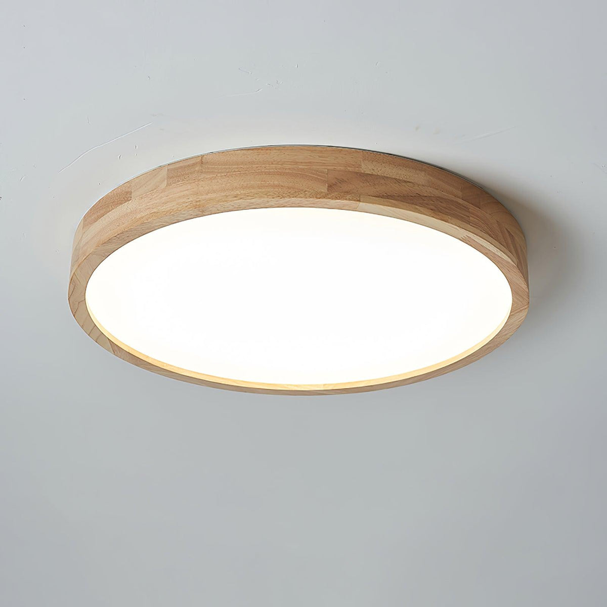 Valentina | Flush Mount Ceiling Light | Nordic Wood, Round LED, 18W