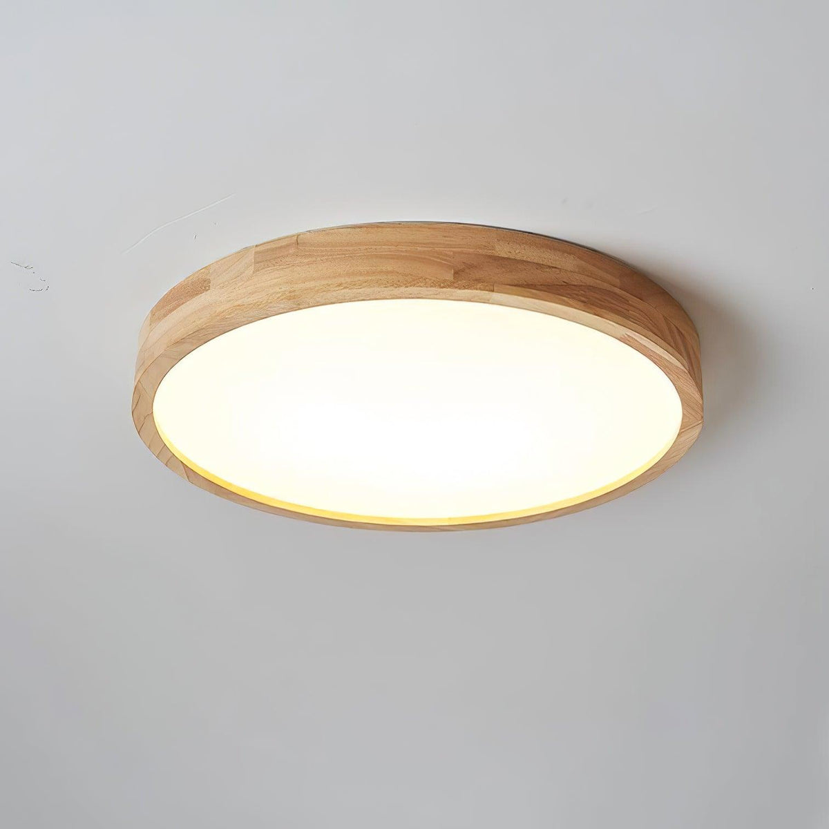 Valentina | Flush Mount Ceiling Light | Nordic Wood, Round LED, 18W
