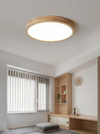 Valentina | Flush Mount Ceiling Light | Nordic Wood, Round LED, 18W