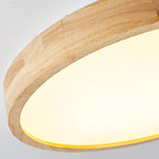 Valentina | Flush Mount Ceiling Light | Nordic Wood, Round LED, 18W