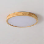 Valentina | Flush Mount Ceiling Light | Nordic Wood, Round LED, 18W