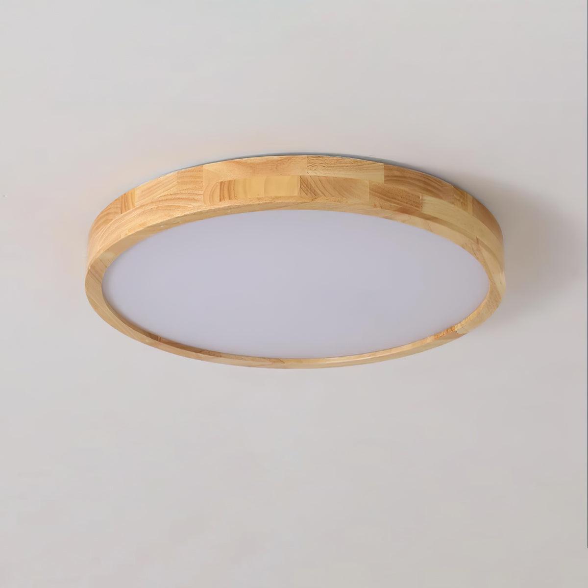 Valentina | Flush Mount Ceiling Light | Nordic Wood, Round LED, 18W