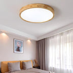 Valentina | Flush Mount Ceiling Light | Nordic Wood, Round LED, 18W