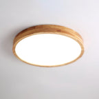 Valentina | Flush Mount Ceiling Light | Nordic Wood, Round LED, 18W