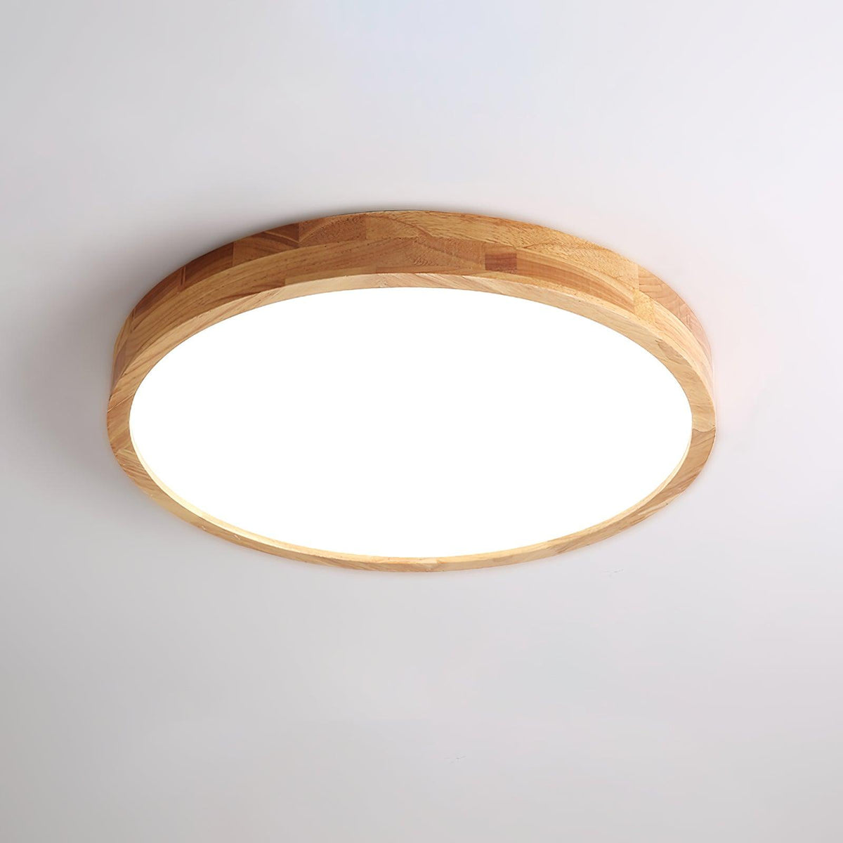 Valentina | Flush Mount Ceiling Light | Nordic Wood, Round LED, 18W