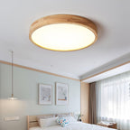 Valentina | Flush Mount Ceiling Light | Nordic Wood, Round LED, 18W